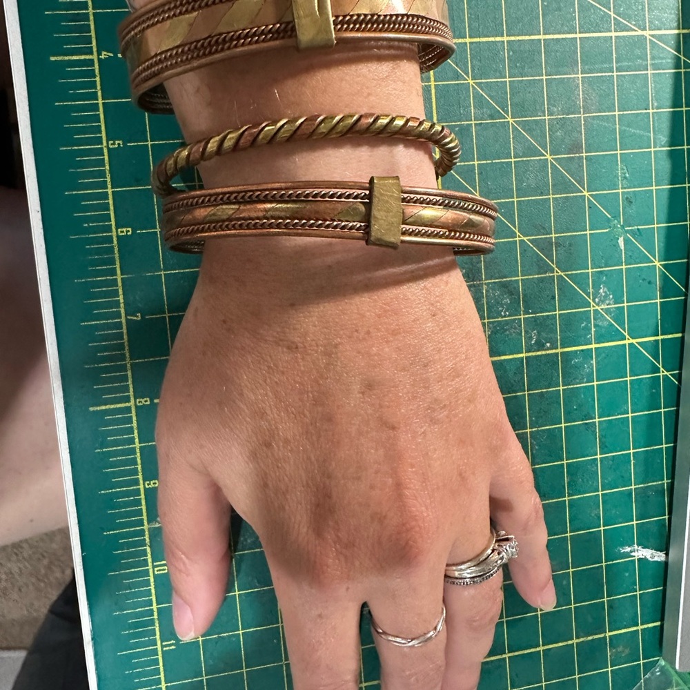 3 Copper Bracelets - image 5